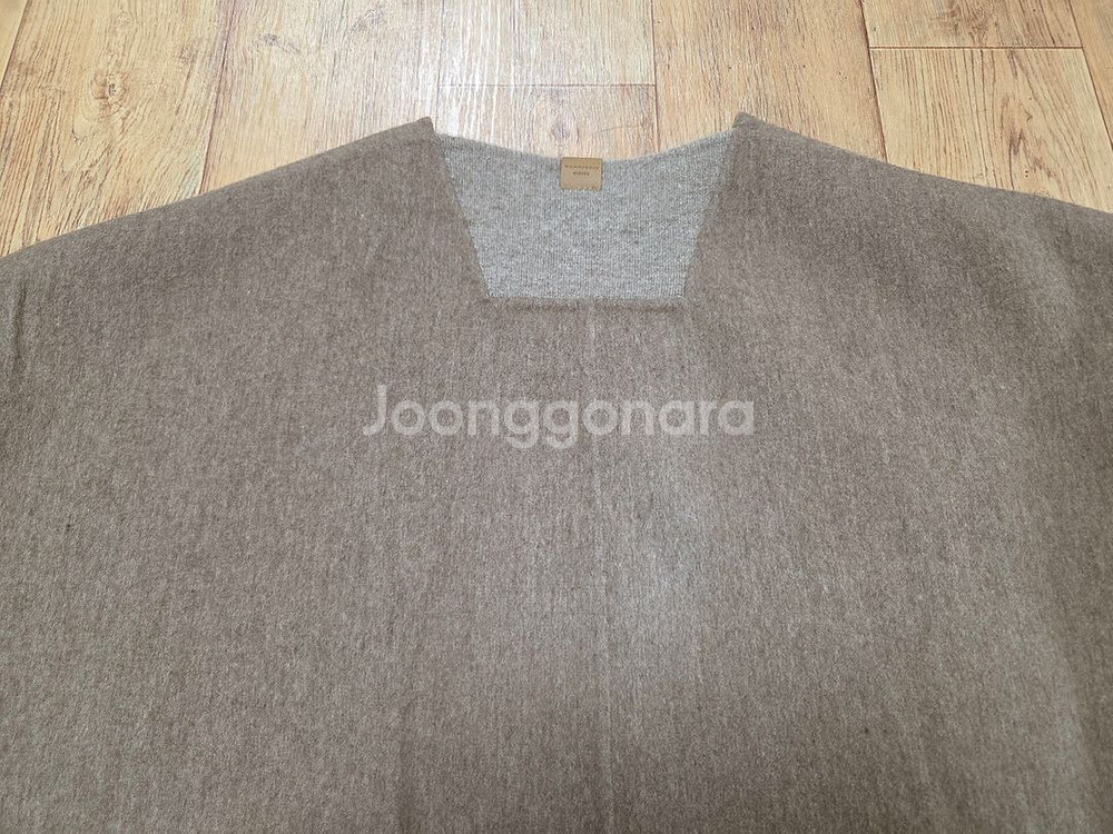 시스템(SYSTEM) V넥 울 블렌드 오버사이즈 탑 프리사이즈--3