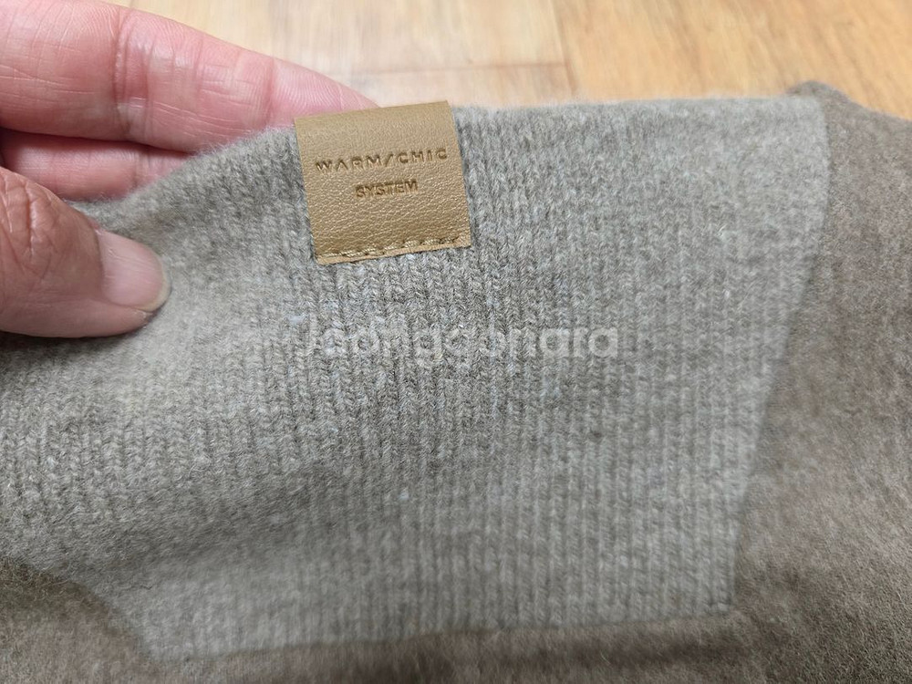 시스템(SYSTEM) V넥 울 블렌드 오버사이즈 탑 프리사이즈--4