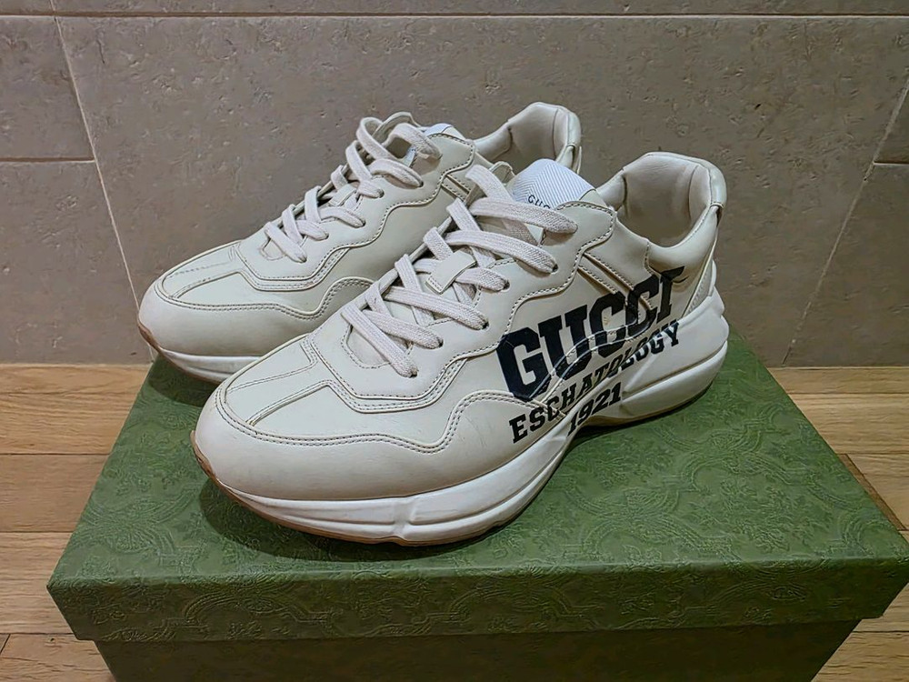 구찌 라이톤 스니커즈 남성 운동화 270-275, 8.5--0