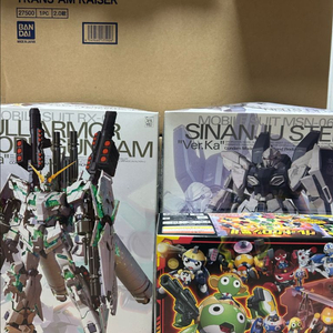 PG더블오라이저 트렌즈암, MG풀아머 유니콘, MG시난주 스테인 Ver Ka, 케로로 로보 세트 이미지