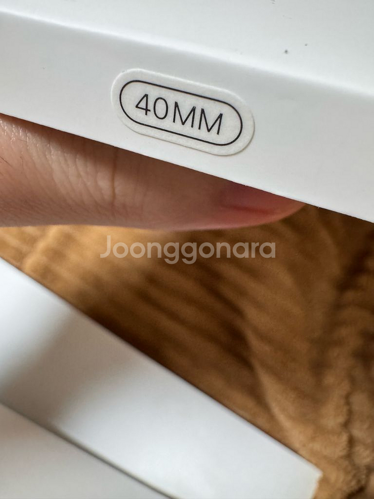[미사용 새제품] 애플 정품 애플워치 스트랩 화이트 스포츠밴드 40mm--3