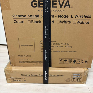 미개봉 제네바 Model L 월넛 스피커 + 스탠드