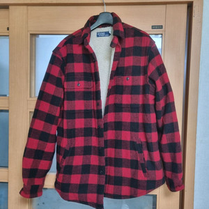 폴로 랄프로렌 플리스 라인 플레드 오버셔츠