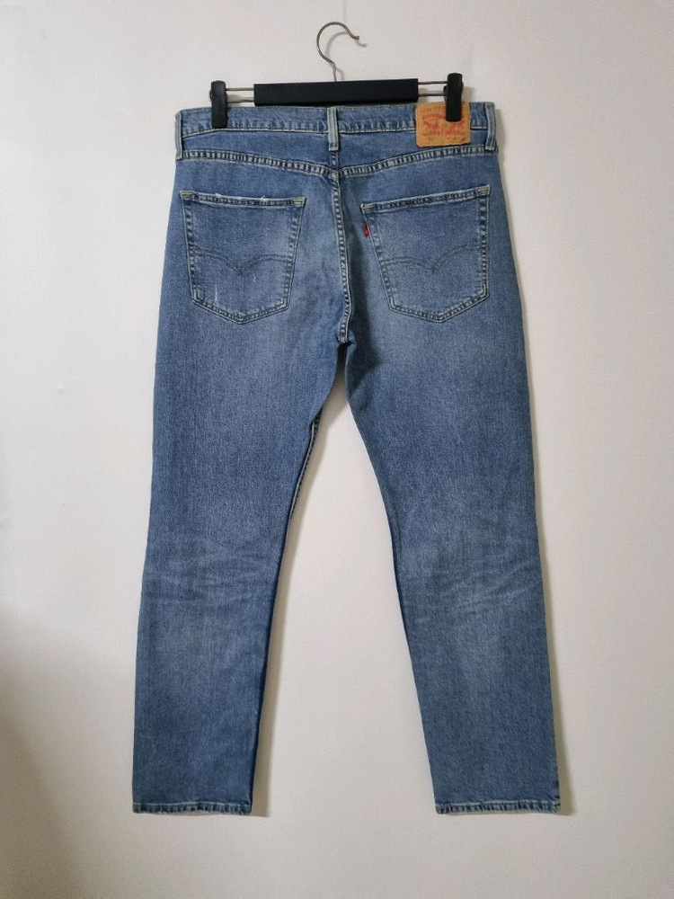 36)새상품)리바이스 502 워싱 스판 찢청 145주년기념 일자청바지--1