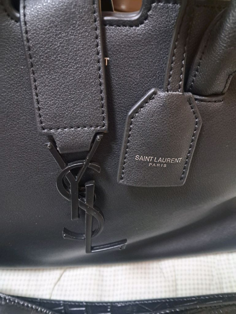 생로랑 YSL 남성 가죽 서류가방 이미지