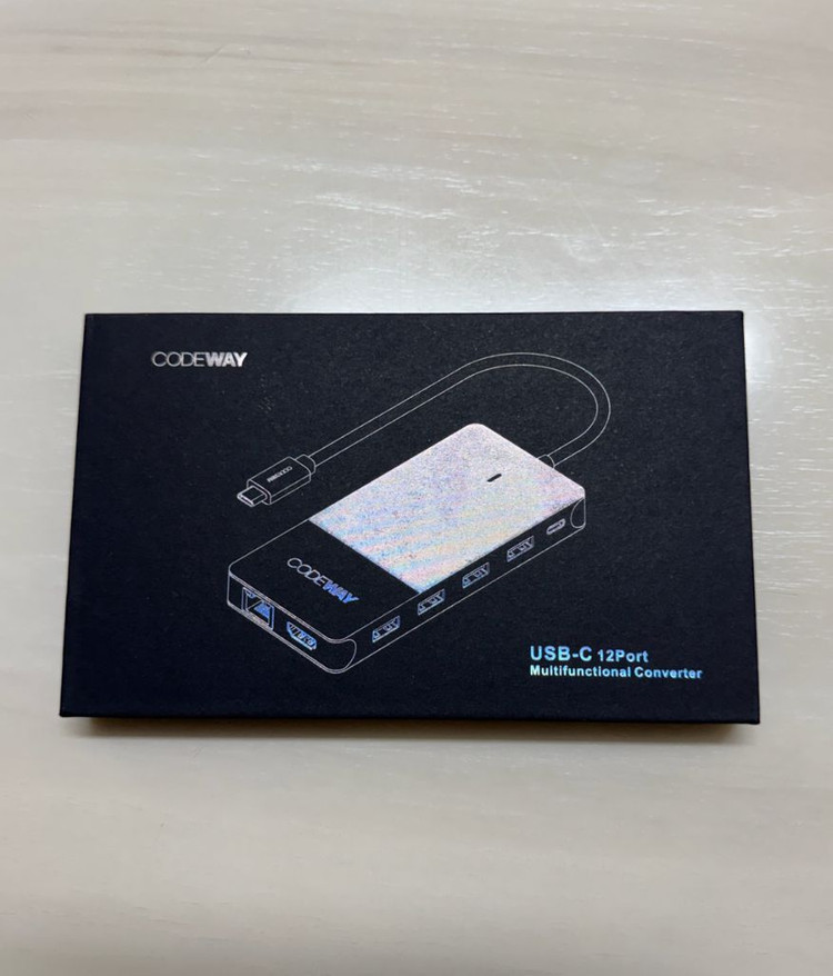 코드웨이 USB C타입 12in1 노트북 멀티허브--2
