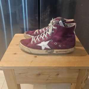 골든구스 하이탑 스니커즈 레드 사이즈 40 이미지