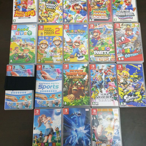스위치 게임 동숲 마리오 파티 잼버리 슈퍼스타즈 RPG 오디세이 라비드 메이커2 스포츠 동키콩리턴즈 포켓몬 나루토 이미지