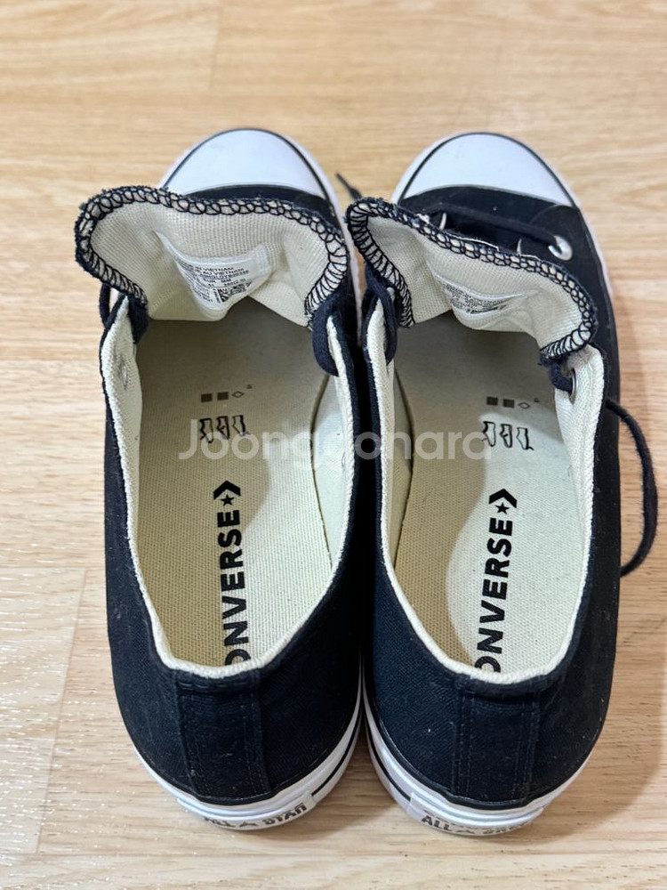 컨버스 올스타 플랫폼 블랙 260mm--4