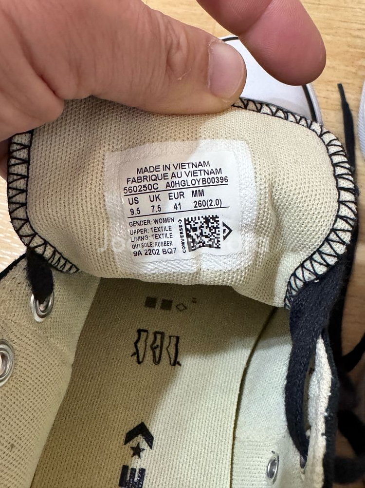 컨버스 올스타 플랫폼 블랙 260mm--5