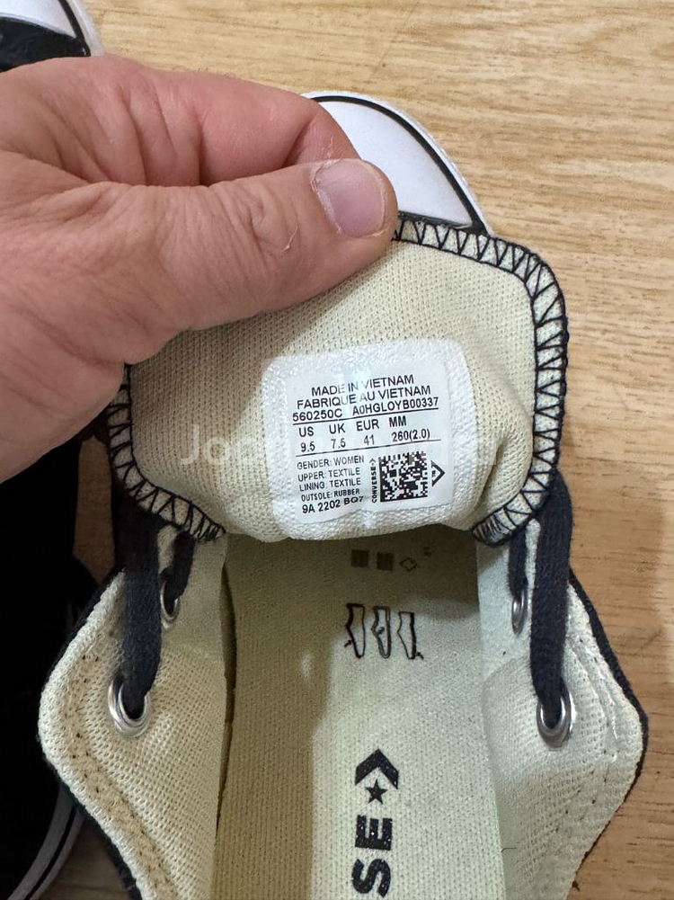 컨버스 올스타 플랫폼 블랙 260mm--6