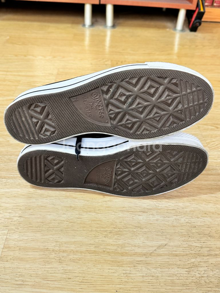 컨버스 올스타 플랫폼 블랙 260mm--9