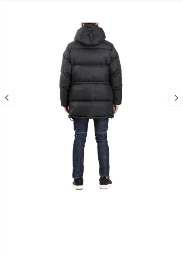 버버리 남자 롱 패딩 S 블랙(새상품급) 이미지