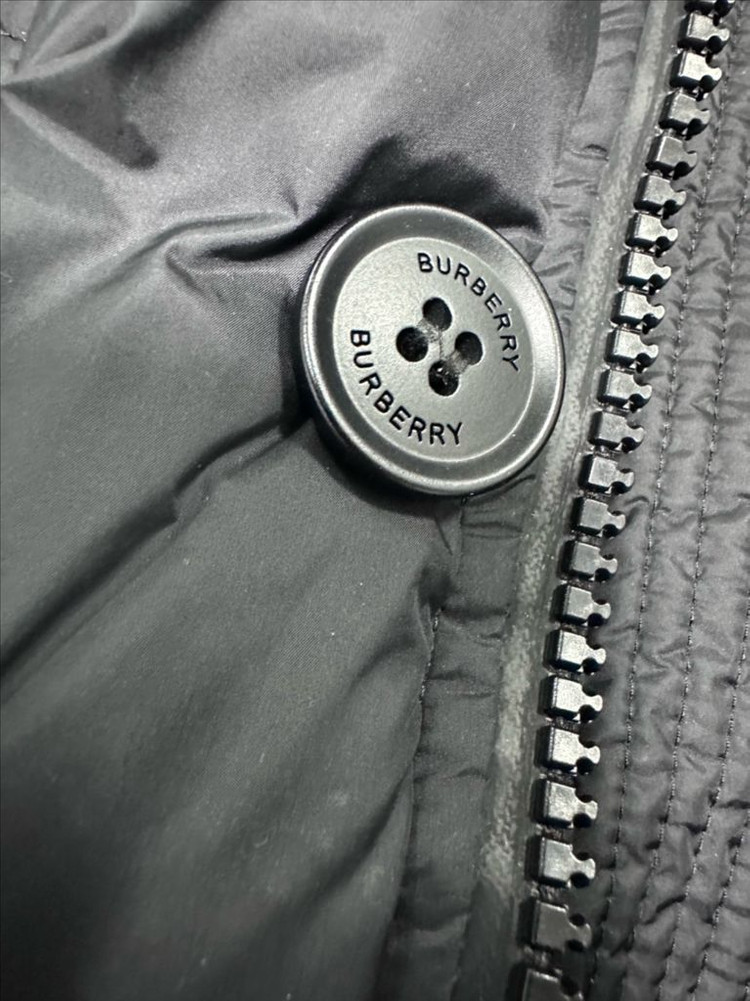 버버리 남자 롱 패딩 S 블랙(새상품급) 이미지