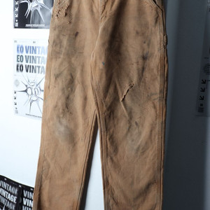 (M-L) 칼하트 면바지 팬츠 90년대 카펜터 브라운 이미지