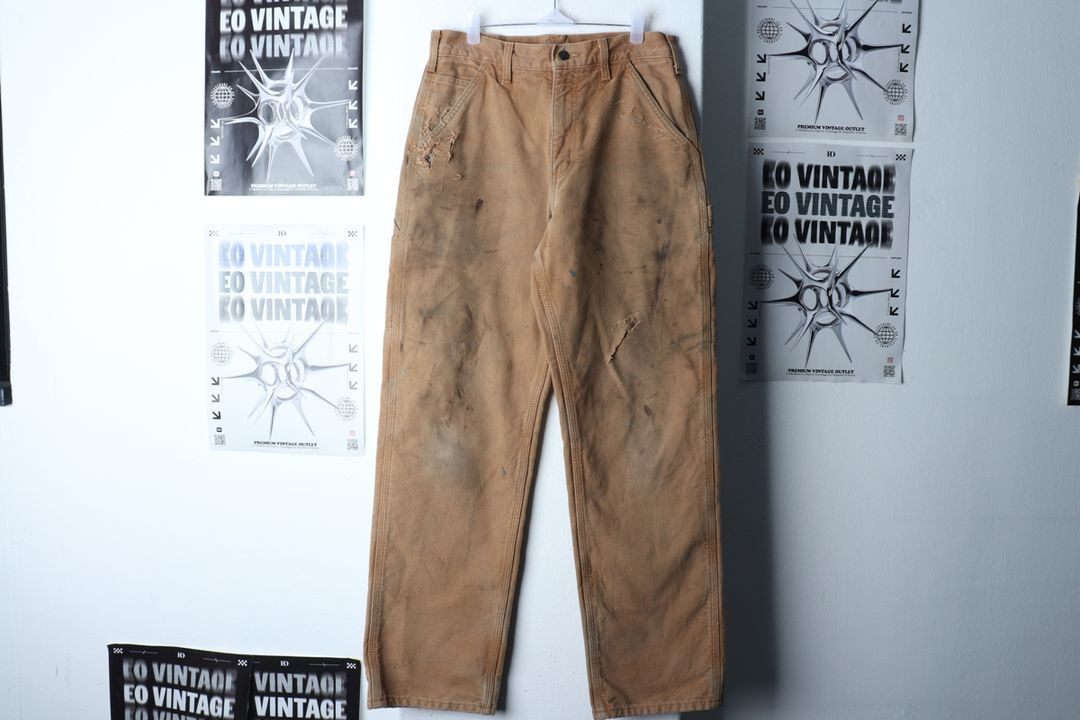 (M-L) 칼하트 면바지 팬츠 90년대 카펜터 브라운 이미지