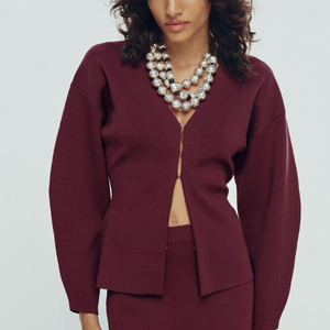 (F) 자라 버클 라인 가디건 소라 한번 잠시 착용