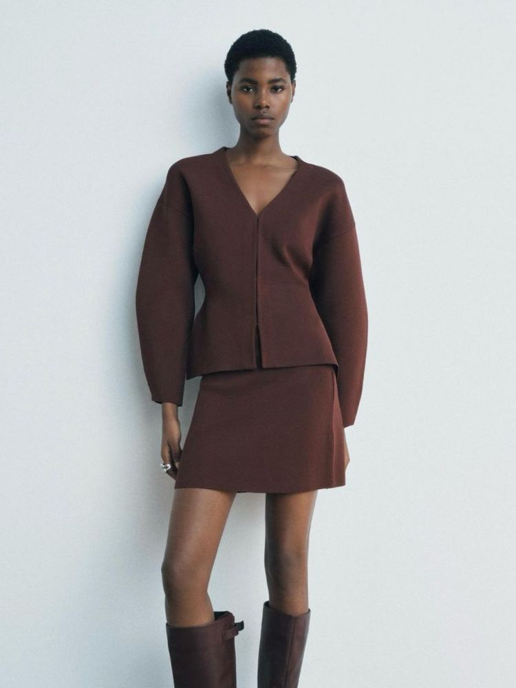 (F) 자라 버클 라인 가디건 소라 한번 잠시 착용--1