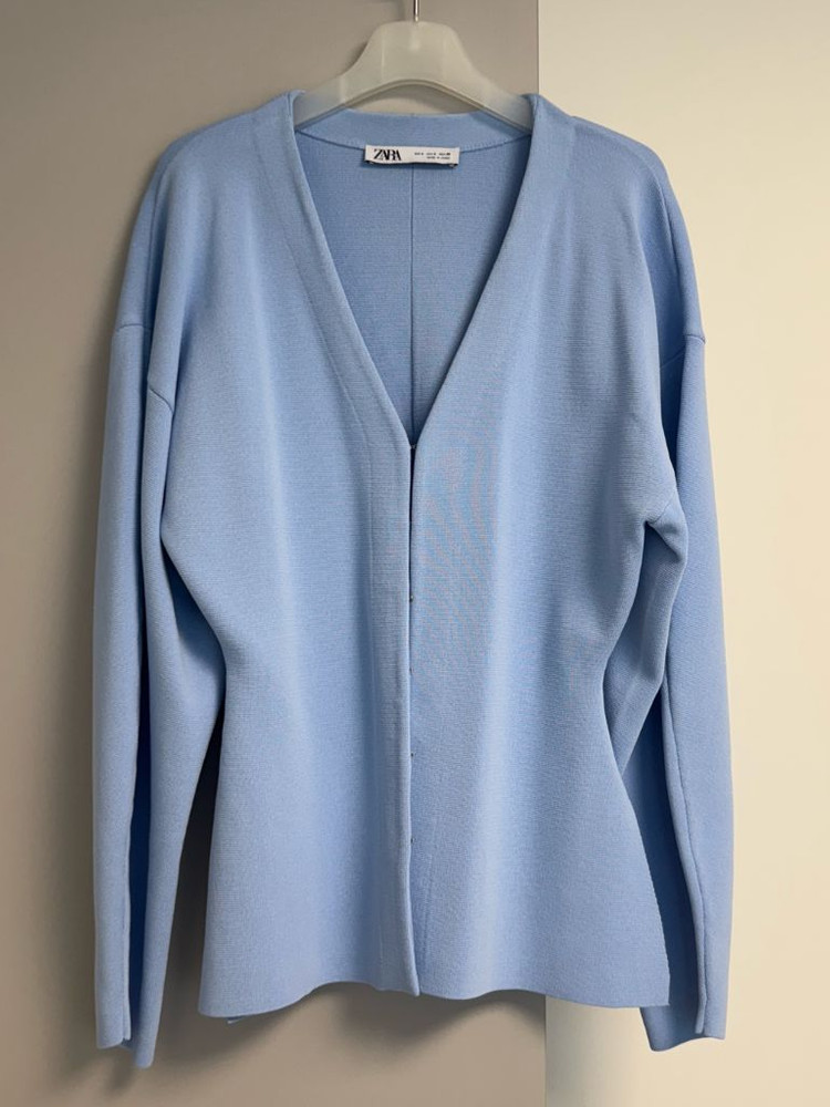 (F) 자라 버클 라인 가디건 소라 한번 잠시 착용--4