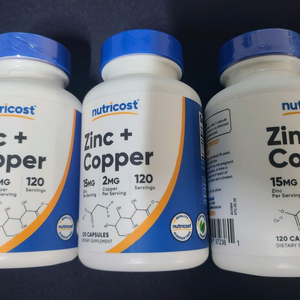 뉴트리코스트 아연15mg 구리2mg 킬레이트