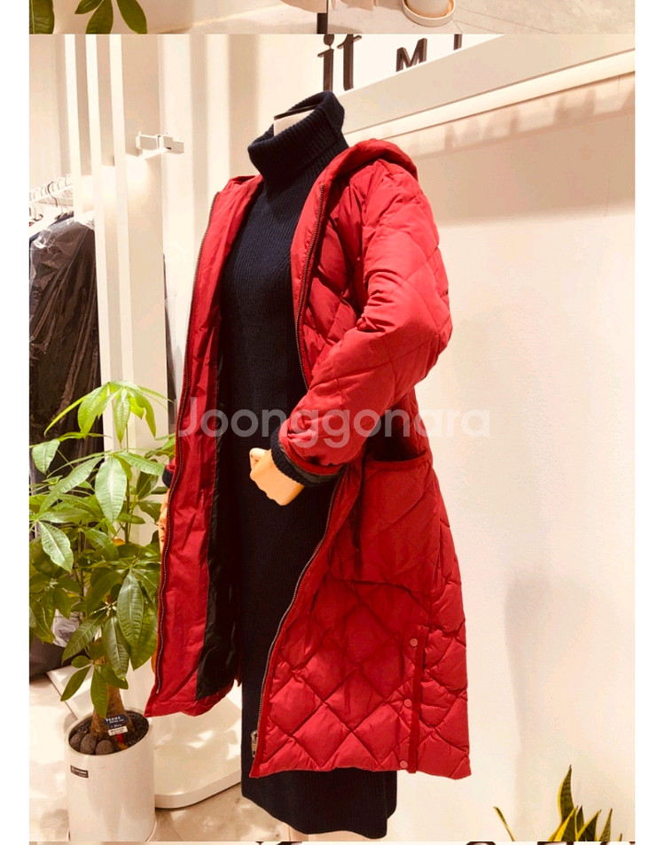 잇미샤 퀼팅 롱 패딩--1