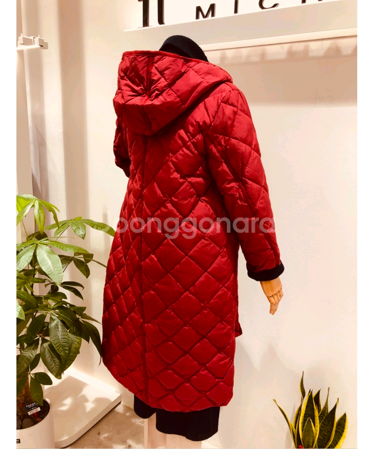 잇미샤 퀼팅 롱 패딩--2