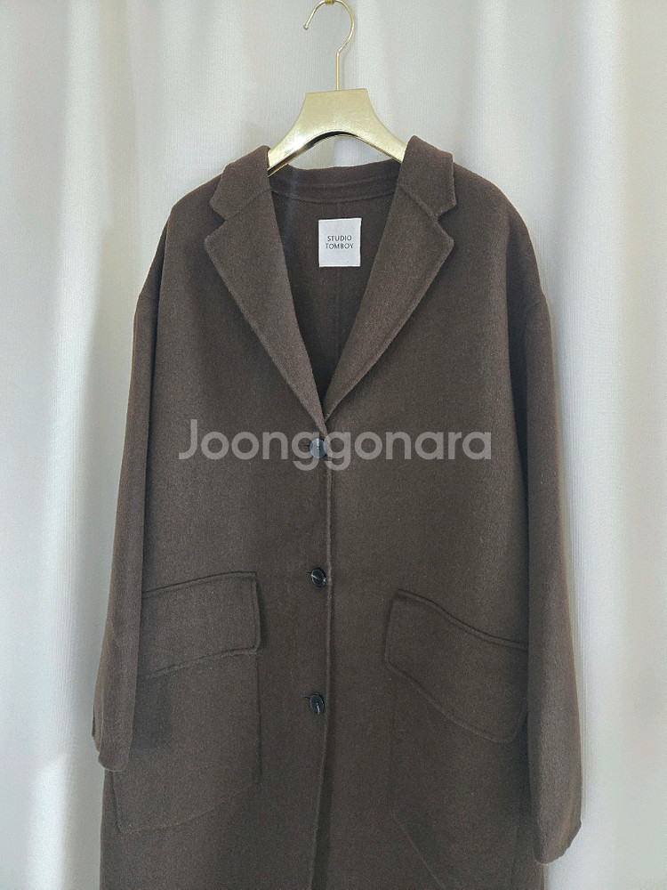 스튜디오톰보이 브라운 롱 코트--1