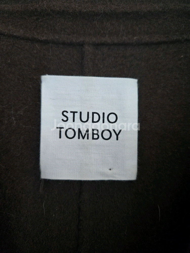 스튜디오톰보이 브라운 롱 코트--5