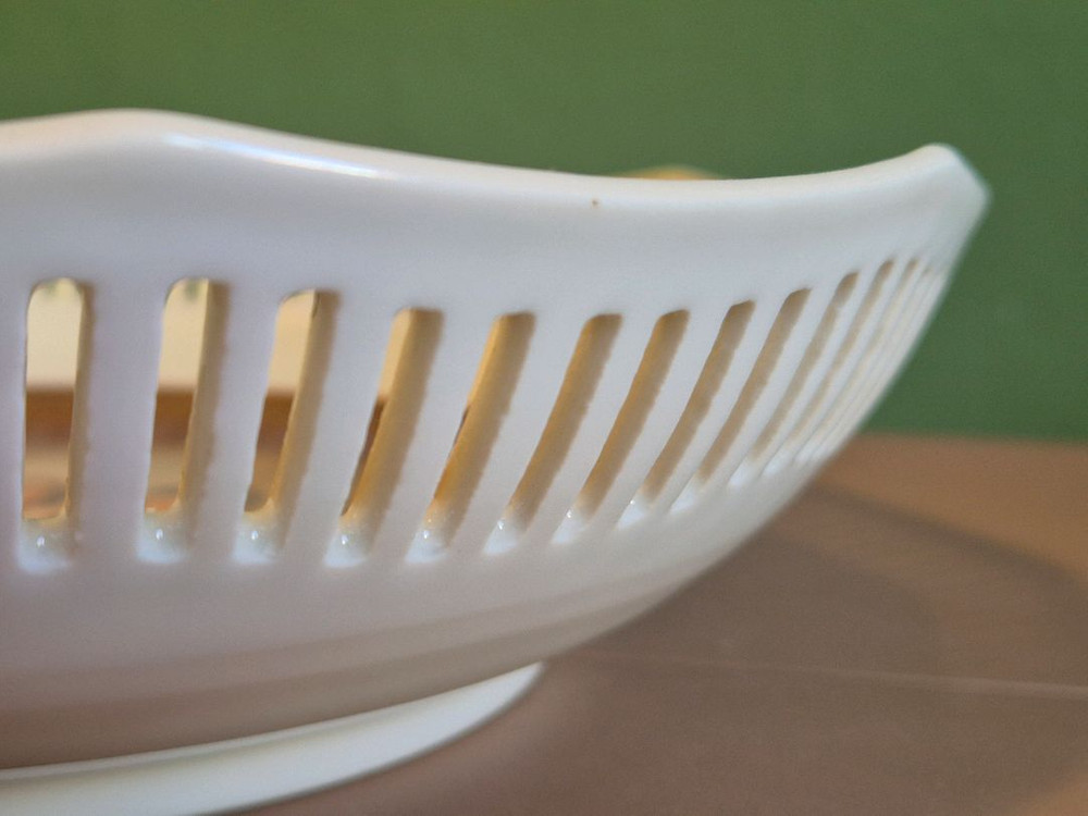 독일엔틱 슈만 바바리아 투각 바스켓 접시 이미지