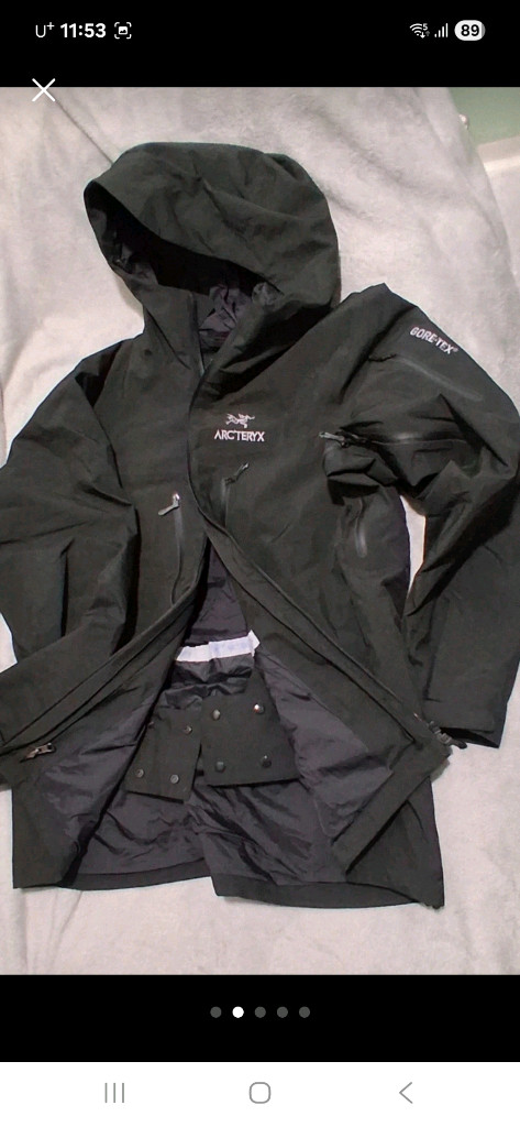 남성 아크테릭스 고어텍스 쟈켓, 바지 이미지