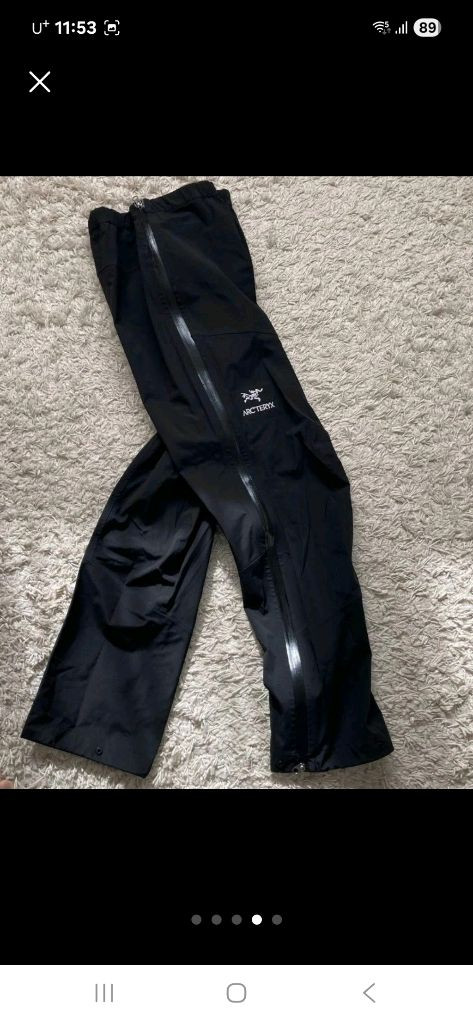 남성 아크테릭스 고어텍스 쟈켓, 바지 이미지