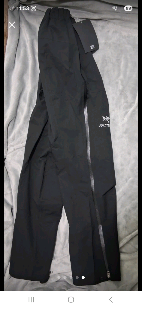 남성 아크테릭스 고어텍스 쟈켓, 바지 이미지