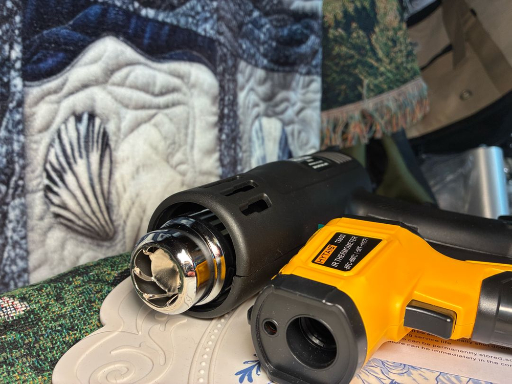 수도 자동차시트작업 히팅건 열풍기+레이저 측정기--2