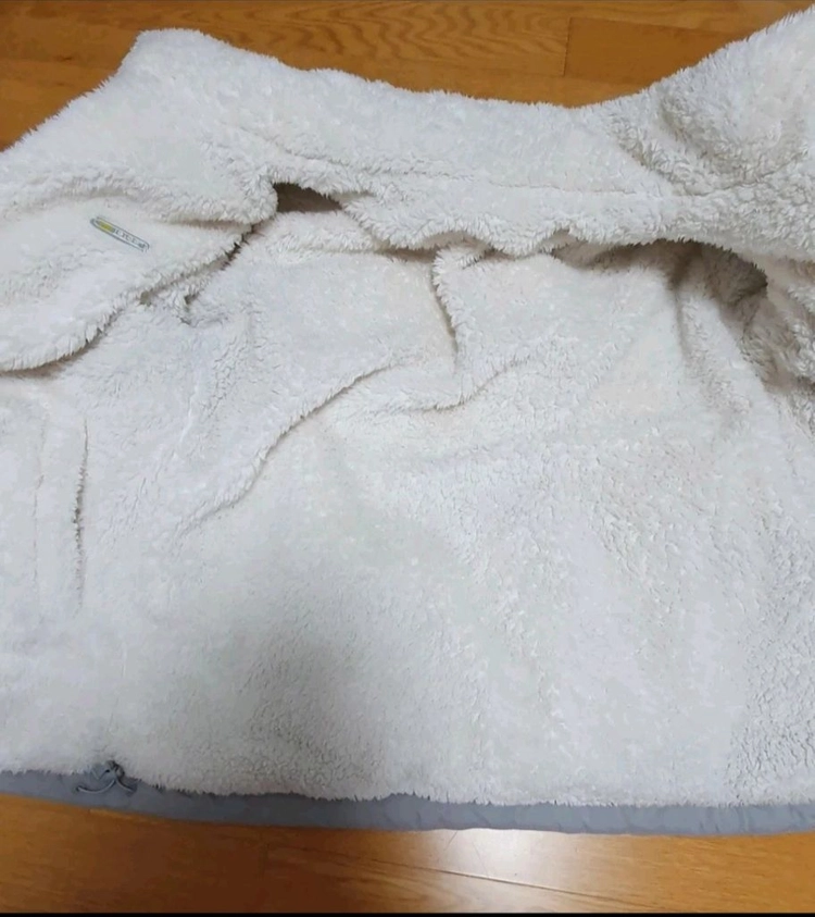 폴햄 안감 전체 뽀글이 공용패딩 상태좋음 이미지