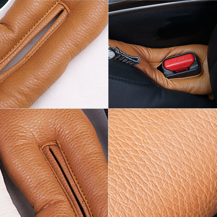 새 갈색 운전석 틈새 크랙 쿠션 커버 홀더 자동차 좌석 인테리어 액세사리 이미지