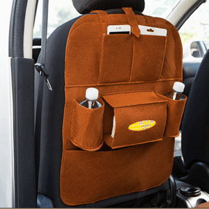 새 갈색 차량용 스토리지 수납함 자동차 CAR 카 차량 용품 시트 수납 이미지