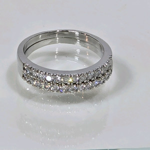 큐빅셋팅 반지 셋트