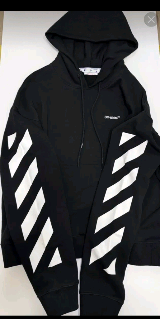 오프화이트 다이애그널 후드티 이미지