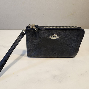 [파우치] 코치 Coach 정품 스트랩 가죽 파우치 듀얼 수납 (수납 편리)
