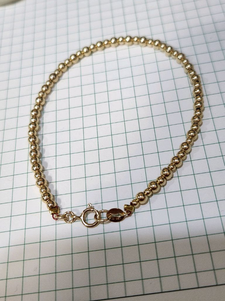 14k 3미리uSA볼 팔찌--3