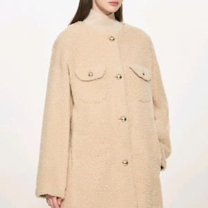 TIME 타임 램스 퍼 플랩 포켓 칼라리스 자켓