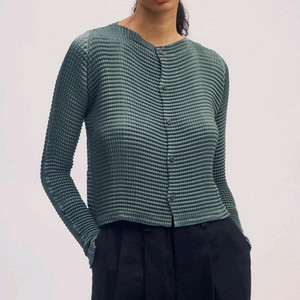 이세이미야케 스웨이드 라이크 가디건