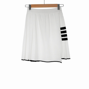 [36] 톰브라운 4바 플리츠 미니 스커트 치마 화이트