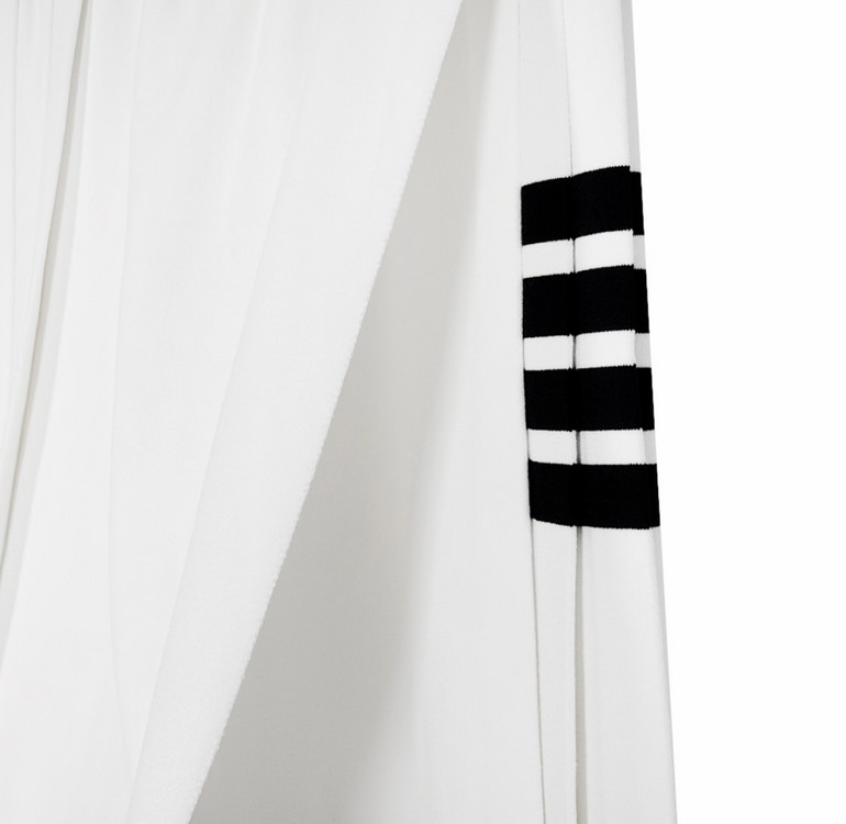 [36] 톰브라운 4바 플리츠 미니 스커트 치마 화이트--4