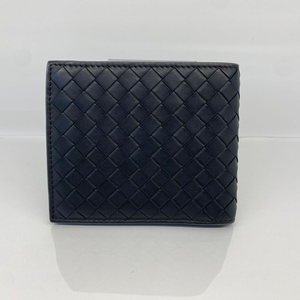 보테가베네타 블랙 인트레이차토 위빙 메쉬 반지갑 이미지