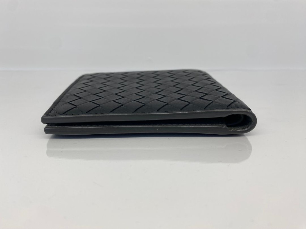 보테가베네타 블랙 인트레이차토 위빙 메쉬 반지갑 이미지