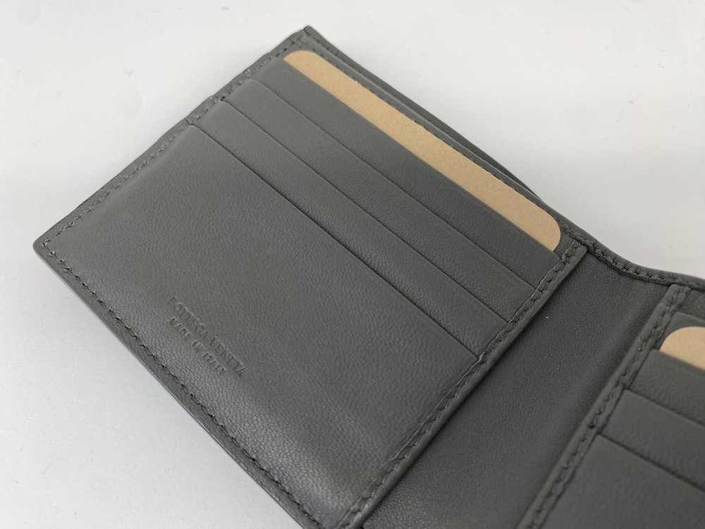 보테가베네타 블랙 인트레이차토 위빙 메쉬 반지갑 이미지