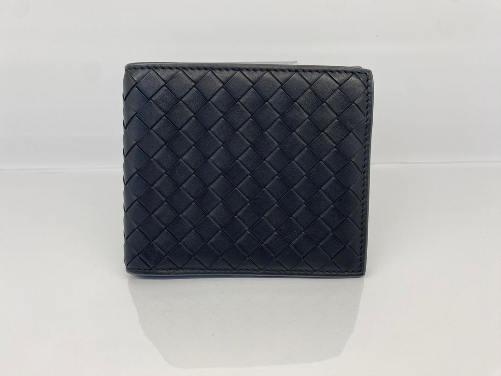 보테가베네타 블랙 인트레이차토 위빙 메쉬 반지갑 이미지