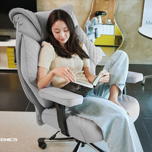 제닉스 게이밍의자 아레나 마루체어 메쉬 중역 사무용 pc방 컴퓨터 게이밍의자 그레이