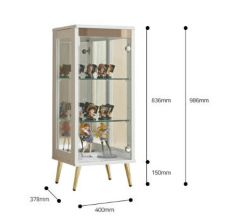 골드 프리미엄 400 3단 유리장식장--2